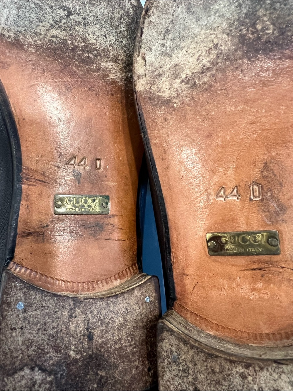 EUC Gucci Leather Brown Horsebit Loafers - Picture 9 of 9